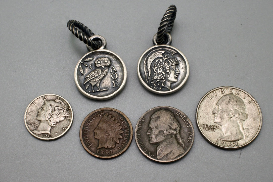 Athenian Tetradrachm Pendant -Bespoke-