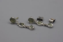 Load image into Gallery viewer, #1599, Wet Set Rough Sapphire Dangles
