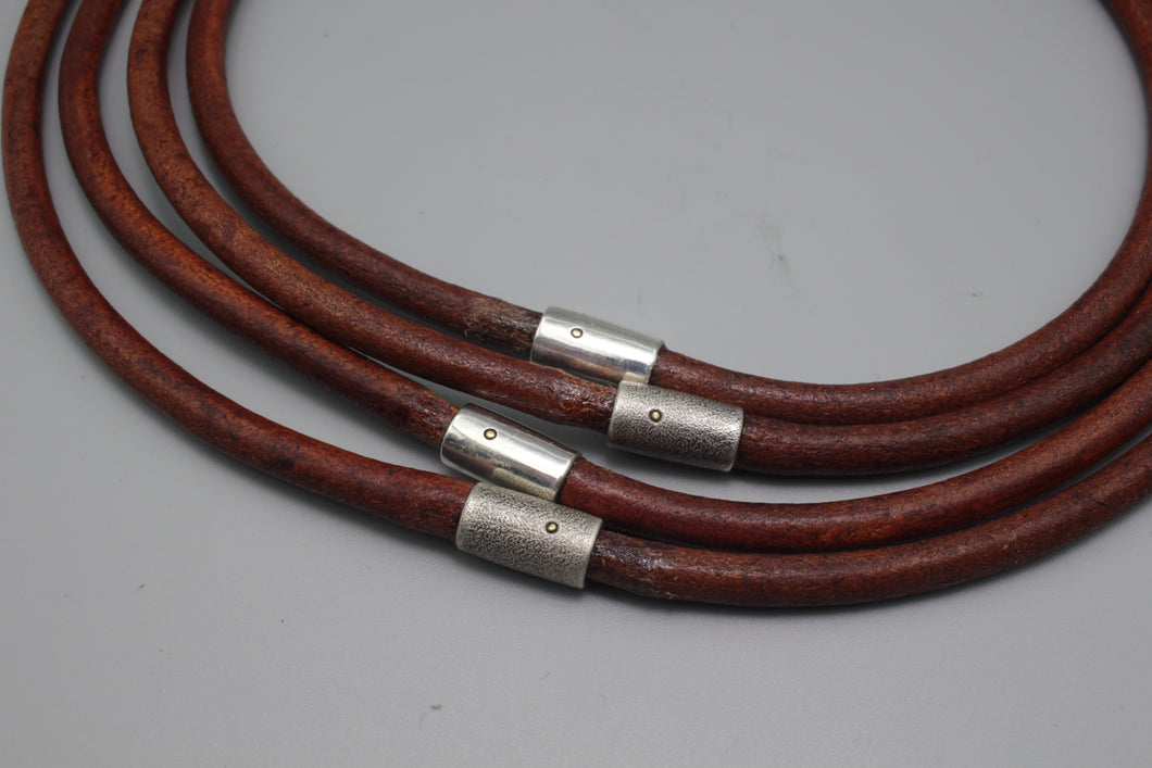 #1961 - 1964, Leather necklaces, 16-23 inches