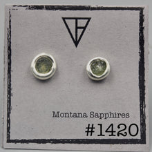 Load image into Gallery viewer, #1415 - 1420 Wet set Montana Sapphire Studs, Big
