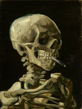 Load image into Gallery viewer, #1671, Study of Van Goghs &quot;Skull of a Skeleton with Burning Cigarette&quot;
