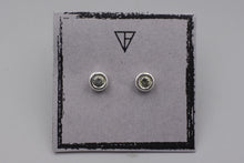 Load image into Gallery viewer, #1591, Wet Set Sapphire Studs, Small
