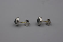 Load image into Gallery viewer, #1598, Wet Set Rough Sapphire Studs, large
