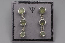 Load image into Gallery viewer, #1599, Wet Set Rough Sapphire Dangles
