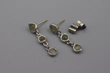 Load image into Gallery viewer, #1600, Wet Set Rough Sapphire Dangles
