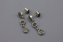 Load image into Gallery viewer, #1600, Wet Set Rough Sapphire Dangles
