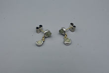 Load image into Gallery viewer, #1714, Wet Set Rough Sapphire Dangles
