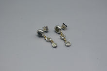 Load image into Gallery viewer, #1715, Wet Set Rough Sapphire Dangles
