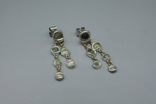 Load image into Gallery viewer, #1716, Wet Set Rough Sapphire Dangles
