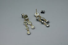 Load image into Gallery viewer, #1716, Wet Set Rough Sapphire Dangles
