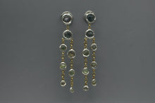 Load image into Gallery viewer, #1717, Wet Set Rough Sapphire Dangles
