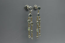 Load image into Gallery viewer, #1717, Wet Set Rough Sapphire Dangles
