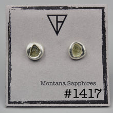 Load image into Gallery viewer, #1415 - 1420 Wet set Montana Sapphire Studs, Big
